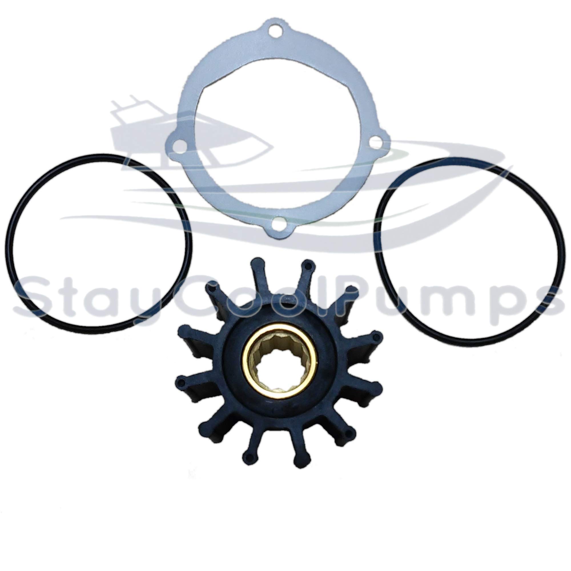 StayCoolPumpsImpeller Kit Replaces Johnson 09-812B-1 Jabsco 13554-0001-P Sierra 18-3306