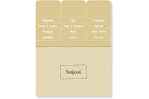 Ultimate Recipe Organizer: 4x6 Recipe Card Dividers with Tabs