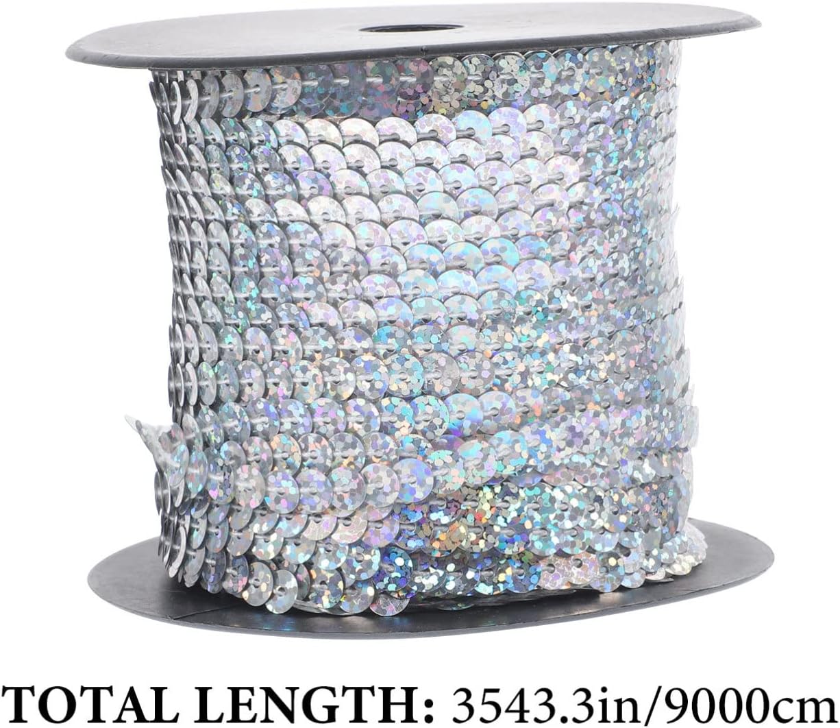 VICASKY Craft Sequins Round Pvc Sequins Embellishments for Clothing Bags Diy Decorations