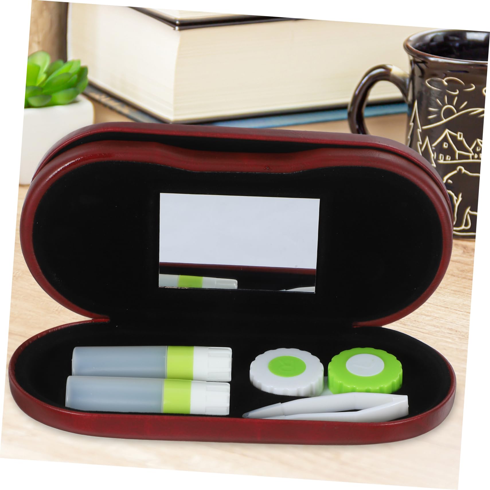 VALICLUD 3 Juegos Estuche De Anteojos Organizador para Llevar Gafas Casos Contenedor De Anteojos Lentes Delicado Estuche para Anteojos Estuches para Gafas Portátiles Rojo Vellón