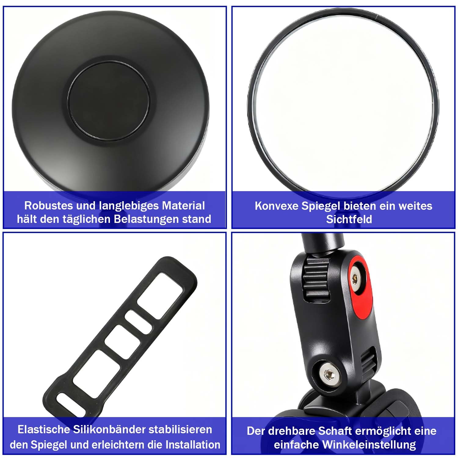 Scooter retrovisore per scooter,compatibili con MAX G30 G2 G3 ZT3 Pro GT3 F3 E3, specchietto retrovisore grandangolare regolabili Accessori