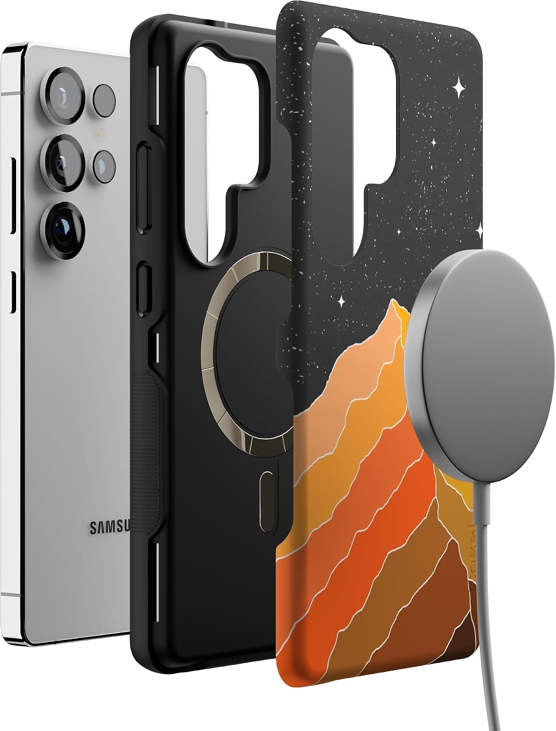 Casely Galaxy S25 Ultra Case | Night Skies | Mountain Starlight | Bold Protective Design | Compatible with MagSafe