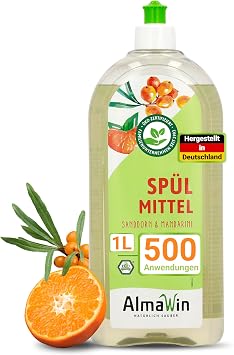 Washing Up Liquid Sea Buckthorn Mandarin Organic Concentrate 1 Litre
