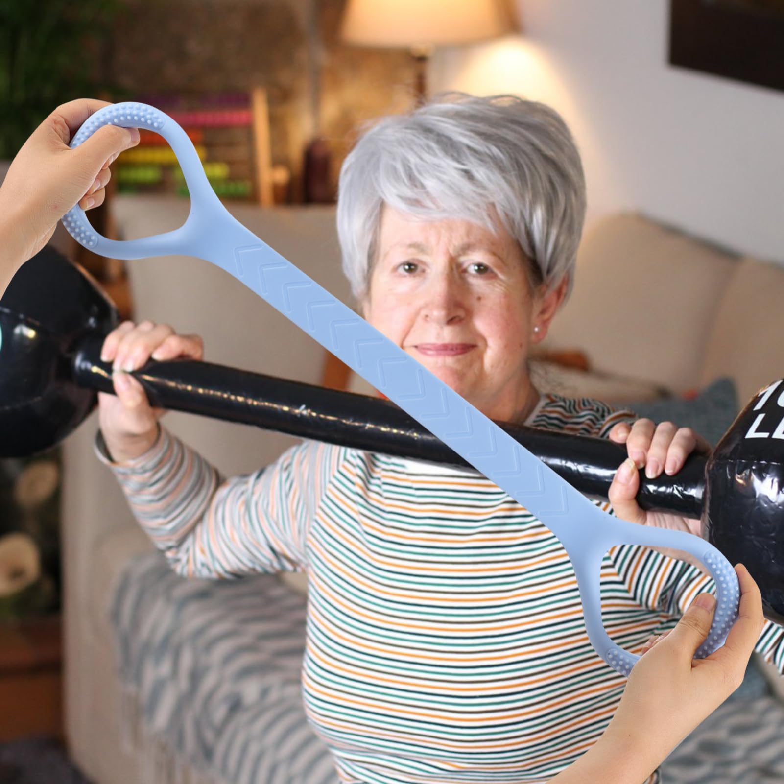 TOYANDONA Banda Elástica De Tensión Resistencia De Bandas De Entrenamiento Banda De Ejercicio Bandas De Resistencia con Asas Bandas De Fitness Yoga Gel De Sílice