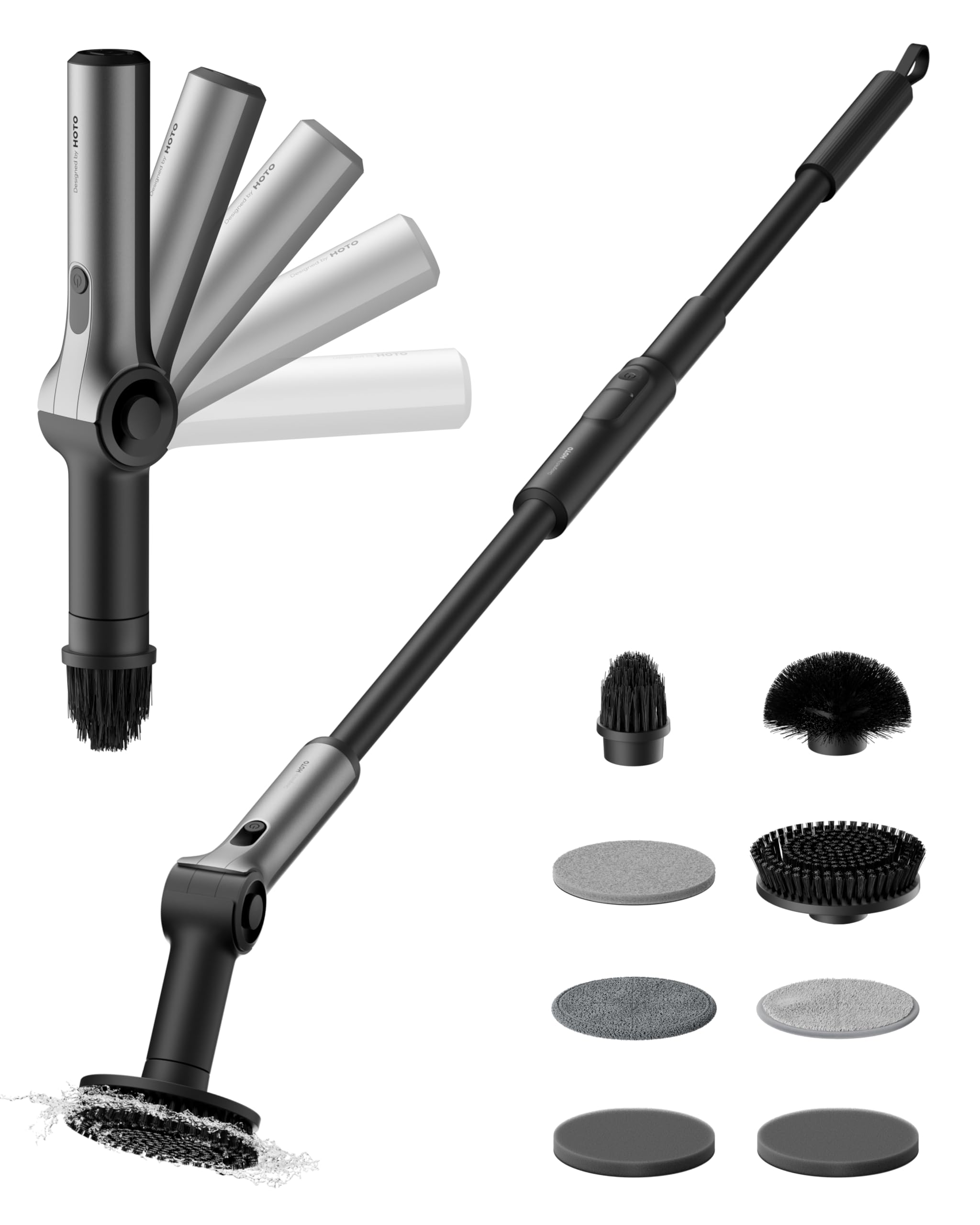 HOTO Flexi Cordless Electric Spin Scrubber