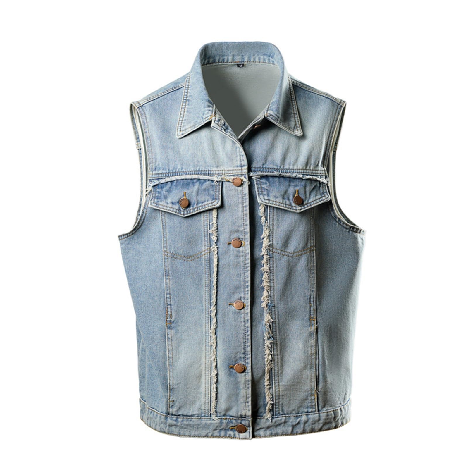 Chaleco vaquero holgado ideal para tus tardes de terraza de verano 6