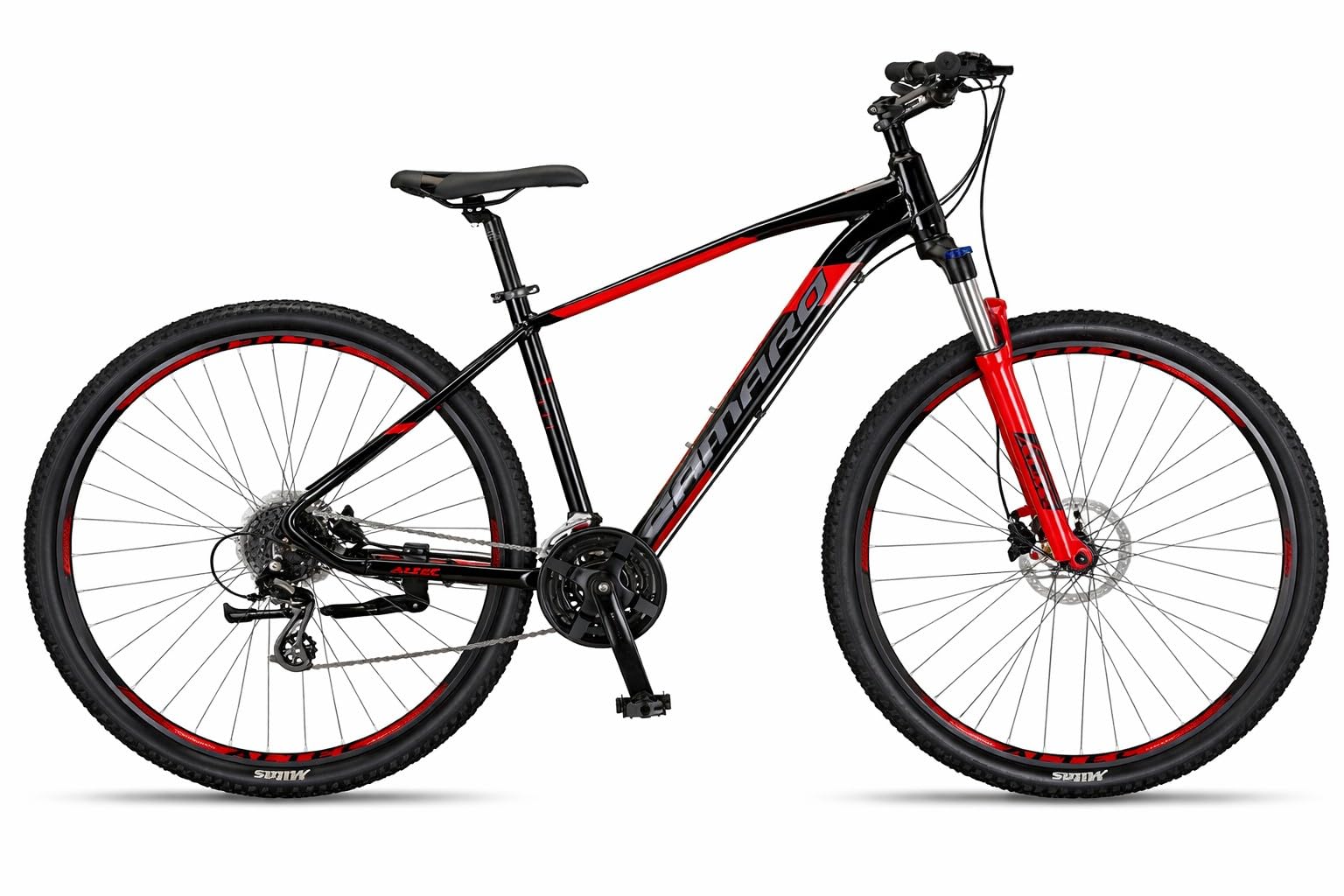 Bicicleta montaña Adulto 29 Pulgadas | Cuadro de Aluminio + 21 Velocidades Shimano + Suspensión Delantera con Bloqueo + Frenos Disco Hidráulico | Segura y Resistente