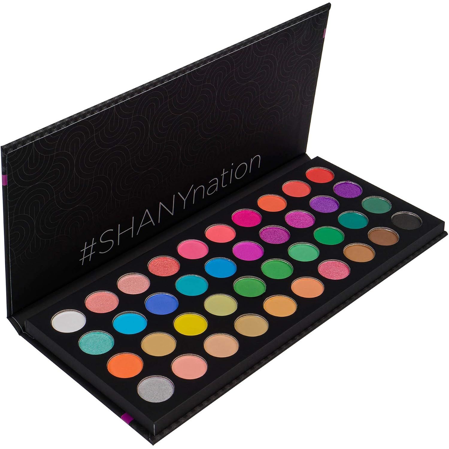 SHANY Boutique 40 Colors Neon Highly Pigmented Long Lasting Matte Shimmer Neon Eyeshadow Palette