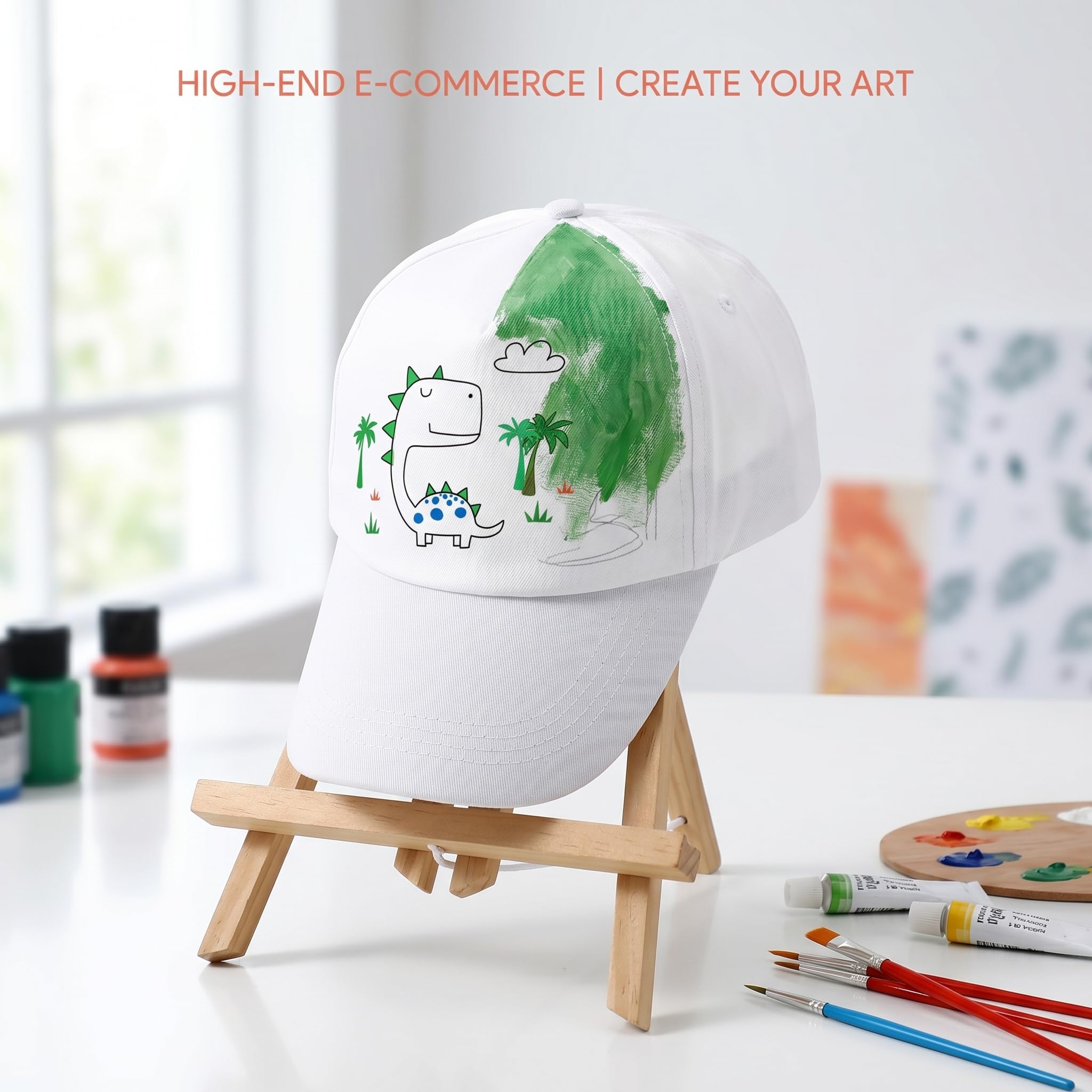 Toyvian 20 Stück Trucker Bastelzubehör Kappe Dekorativ Herstellung Kind Casquette Malerei Karneval Eltern-Kind Kinder Unvollendet Für Bemalte Hüte Outdoor Polyester Weiß Jugendhut Ostern
