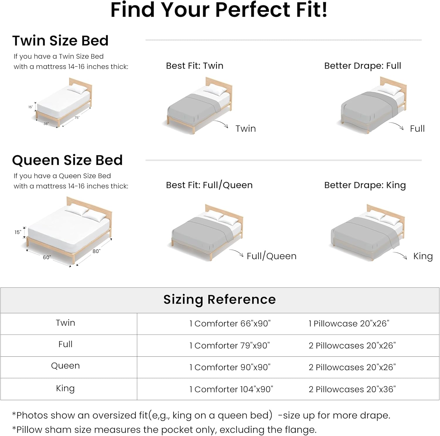 Love's cabin Dark Grey Queen Comforter Set, 3-Piece Prewashed Bed Set with 1 Comforter (90 x 90 in) & 2 Pillowcases, Lightweight & Breathable for All Seasons | Soft, Breathable, Lightweight, Comfortable