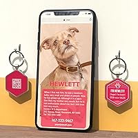 Vista 4 de Etiquetas de identificación personalizadas para perros con código QR, etiquetas de identificación para mascotas, etiquetas de identificación