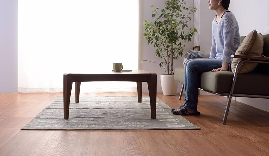 Amazon | 東谷 コタツテーブル ウォルナット 長方形 幅105×奥行