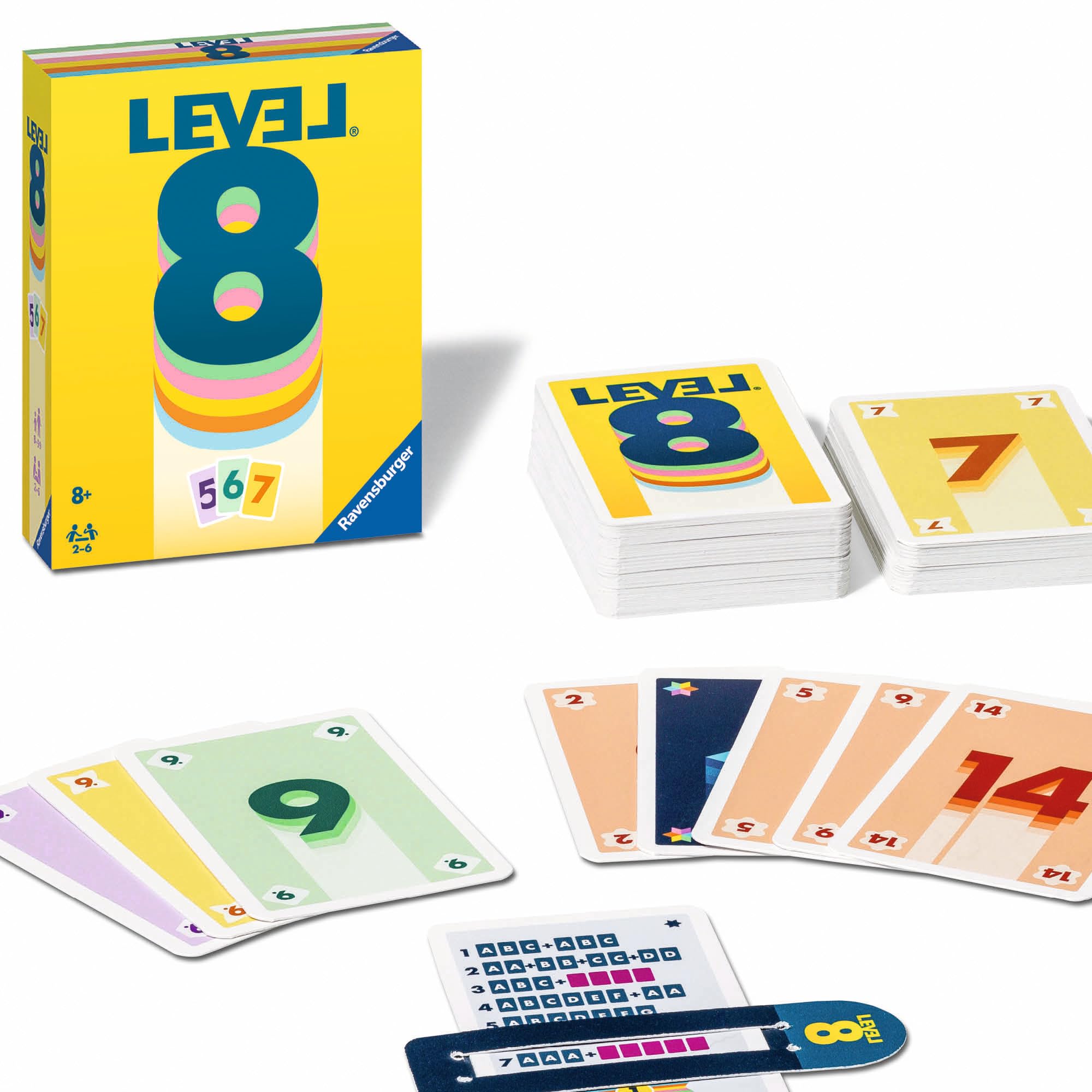Ravensburger Level 8 Card Game with 110 Cards - Classic Family or Group Party Game for Ages 8 and Up