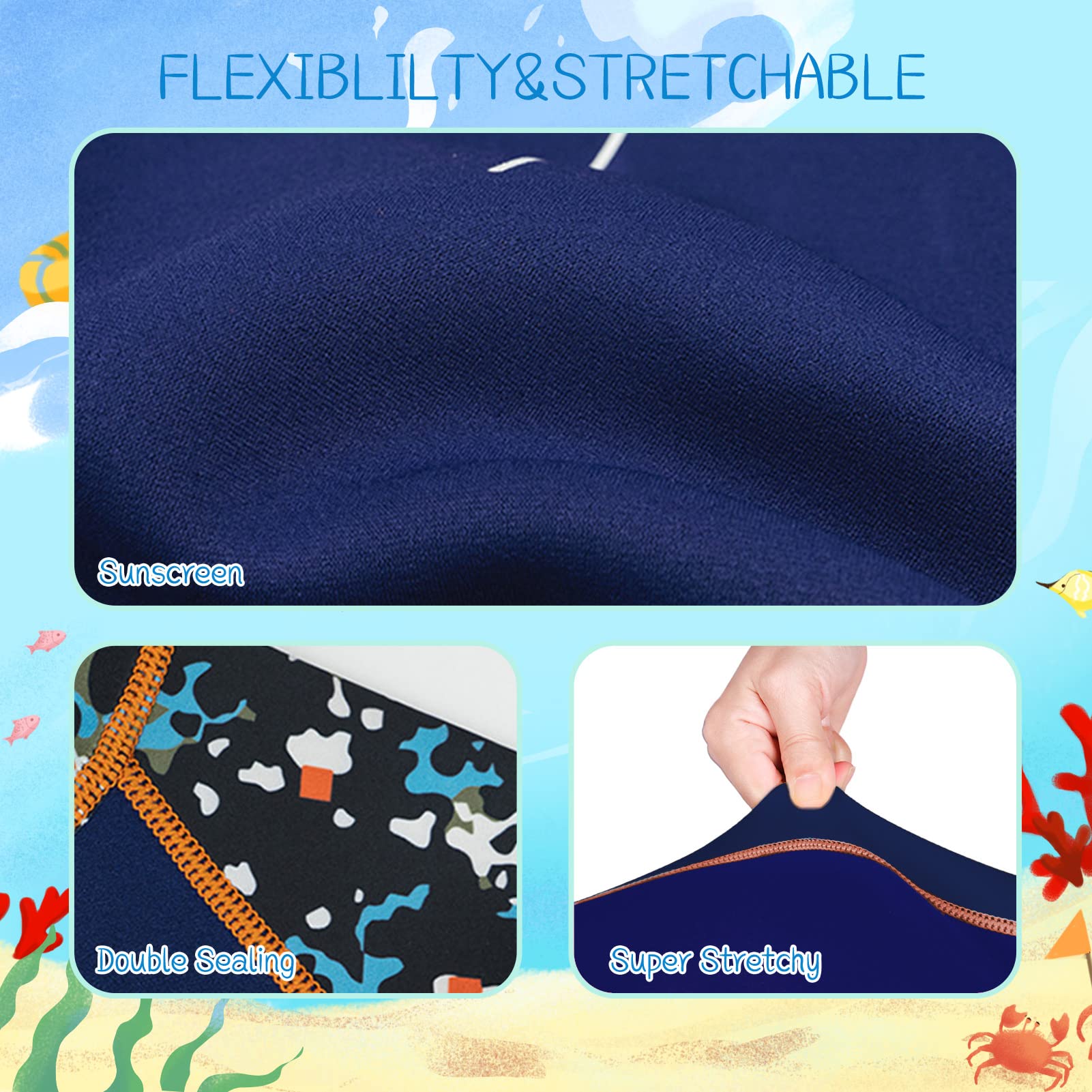 Traje de neopreno para niños de 2,5 mm para niñas, niños, adolescentes, bañadores con cremallera en la parte posterior