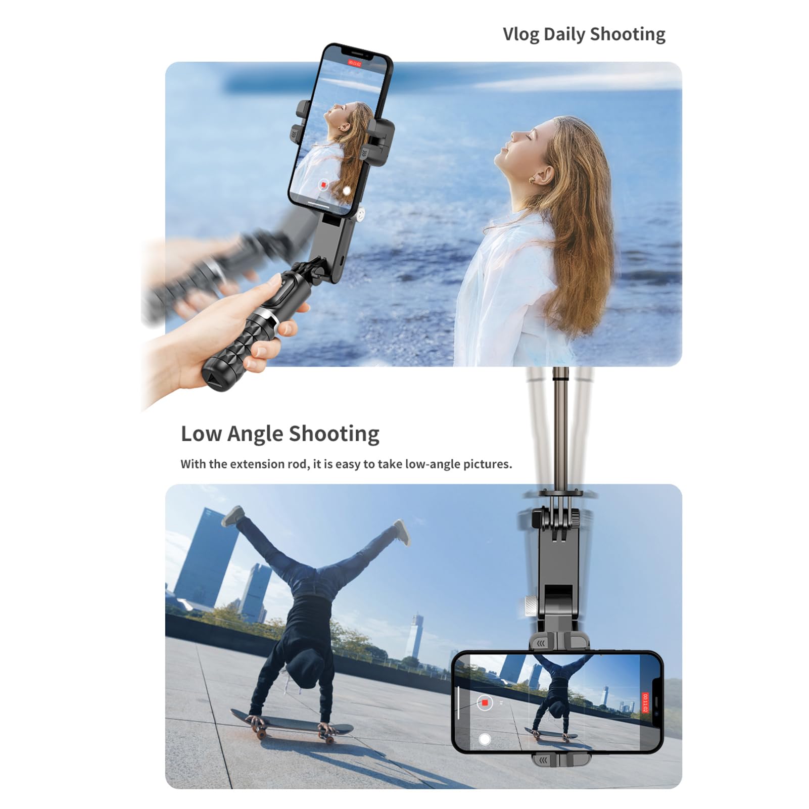 Amazon.co.jp: 自撮り棒,JUANZI Q18 360°回転可能な多機能ジンバル Amazon.co.jp: 自撮り棒,JUANZI Q18 360°回転可能な多機能ジンバル