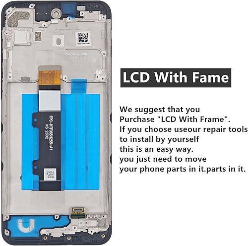 Miniatura 3 de Para Motorola G Power versión 2022 Reemplazo de pantalla con kit de marco para Moto G Power 2022 XT2165-5 XT2165DL pantalla LCD digitalizador táctil