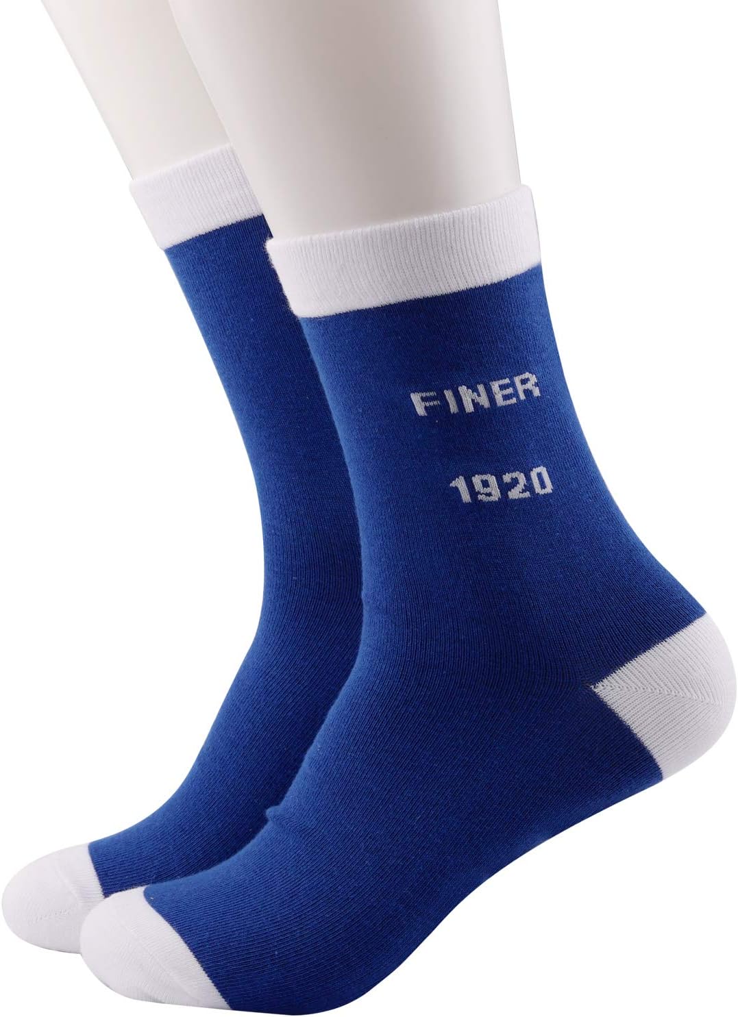 G2TUP Zeta Blue White Sorority Women's Socks Big Little College Gifts Not Everyone Can Be Finer for Finer Woman (Finer Socks)