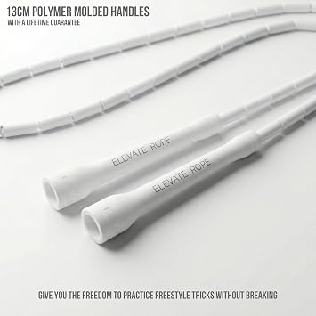 Elevate Rope Beaded Skipping Rope for Adults, 3 m Adjustable