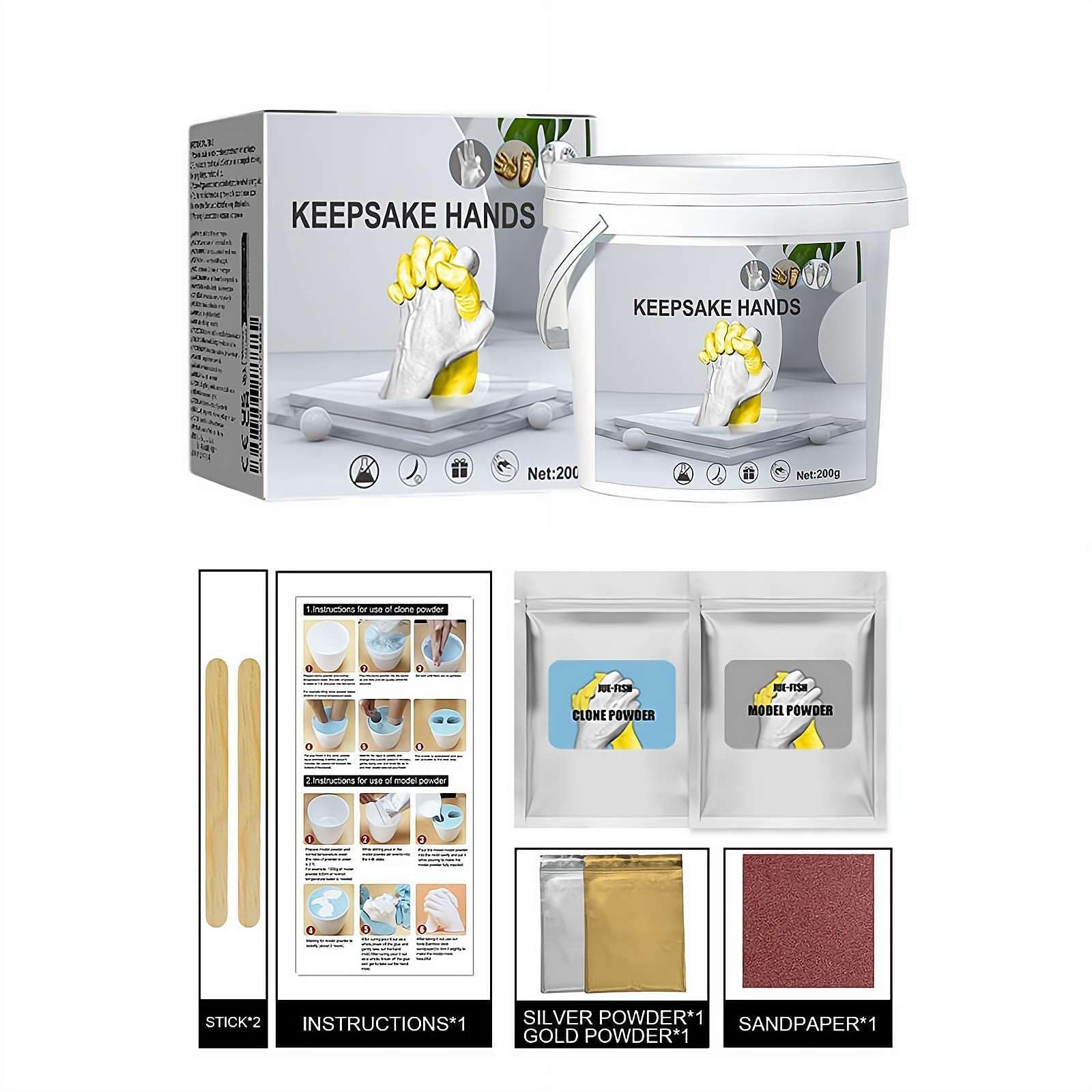 Famille&Ami Kit Moulage Main - Mariages, Anniversaires, Décoration Kit de Moulage Main Couple