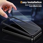 2 Pack Matte Glass Screen Protector for iPhone 17/ iPhone 16 Pro, Anti-Glare Anti-Fingerprint, No Dazzling, 9H Matt Tempered Glass Screen Protection Film, Dynamic Island Compatible