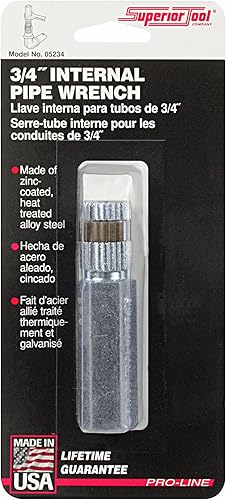 Miniatura 3 de Superior Tool 5234 Llave de tubo interna de 34", 0.75 pulgadas, multicolor