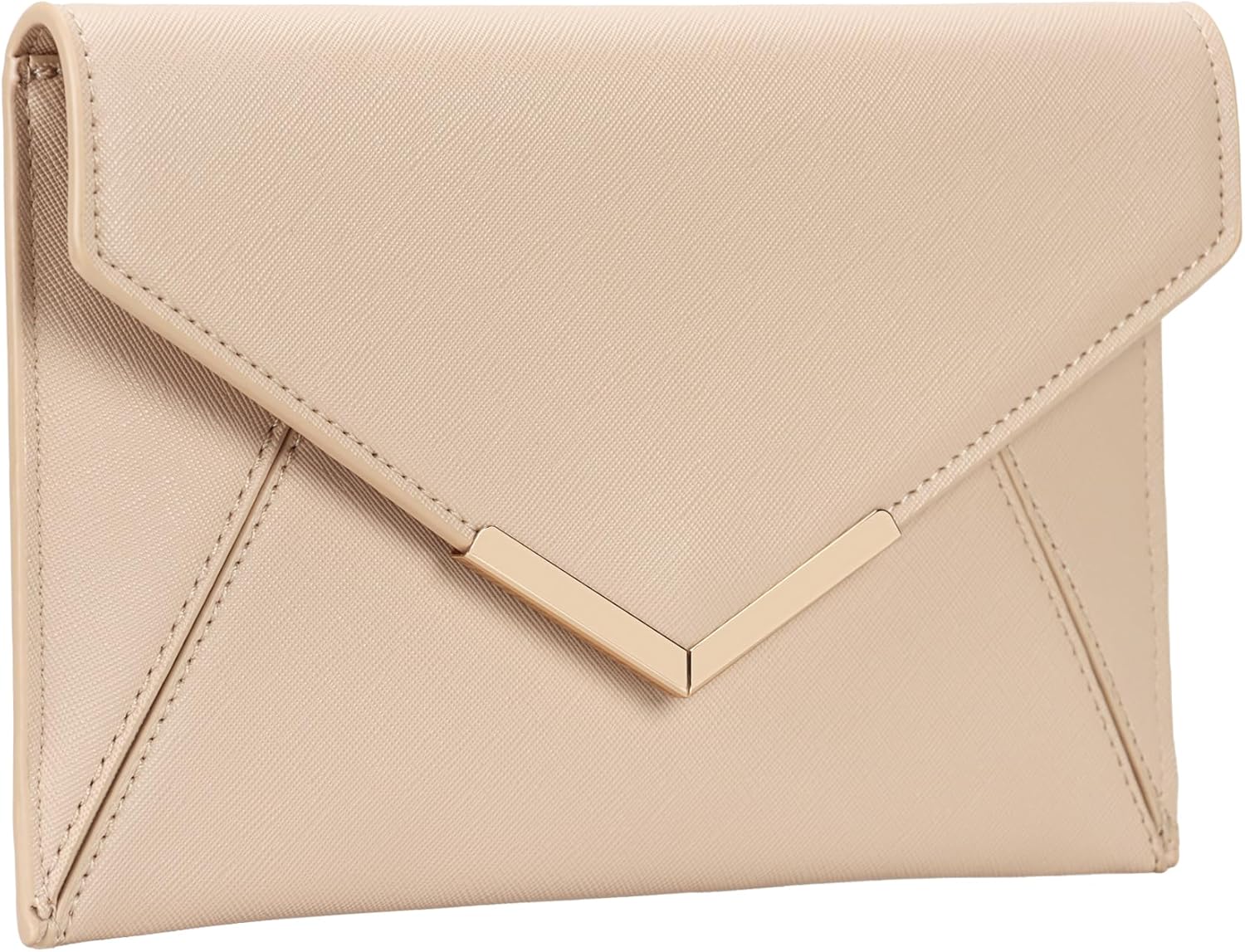 Dexmay Women Envelope Clutch Handbag Medium Saffiano Leather Foldover Clutch Purse - Image 3