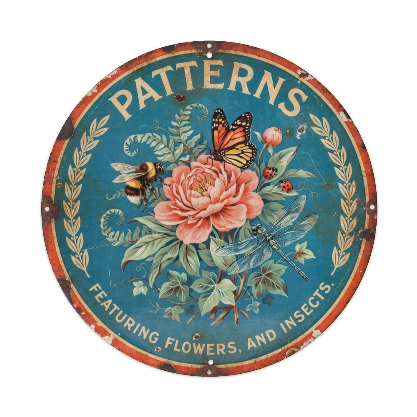 Garden-Botanical Metal Tin Sign Plaque