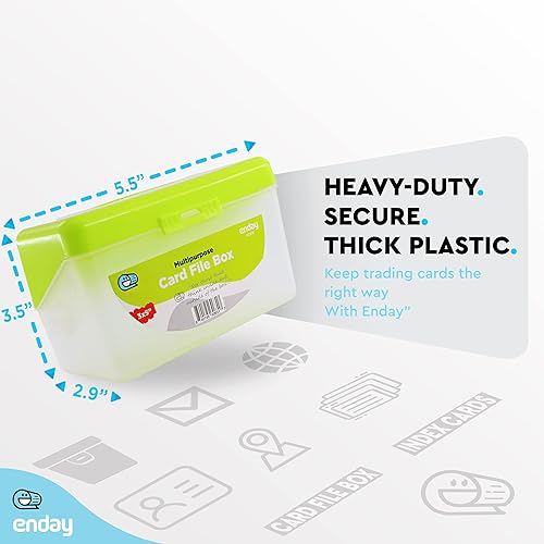 Miniatura 3 de Enday Portatarjetas de índice verde, funda organizadora de tarjetas flash de 3 x 5, archivo de tarjetas de índice con tapa abatible, receta de