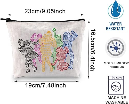 Miniatura 2 de BLUPARK Seis regalos inspirados en la música - Bolsa de maquillaje Queens para amantes del teatro musical y Broadway, Blanco apagado, Historia