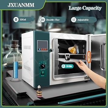 Digital Forced Air Convection Drying Oven 110V/220V 50Hz Curing Oven Temperature Control, Adjustable Fan, Kiln, RT-300C, Large Capacity Heating Oven for Industrial and Lab,20L-600W