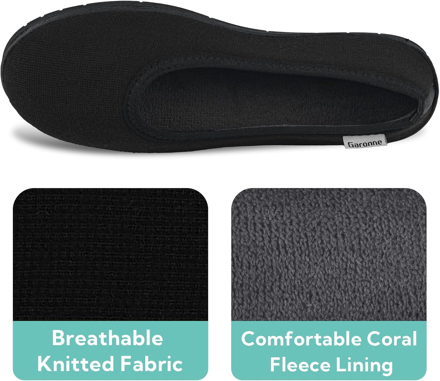 Garonne Women's Lightweight Loafer Slippers with Memory Foam, Ladies' Non-Slip House Shoes for Bedroom Indoor Outdoor - Image 5