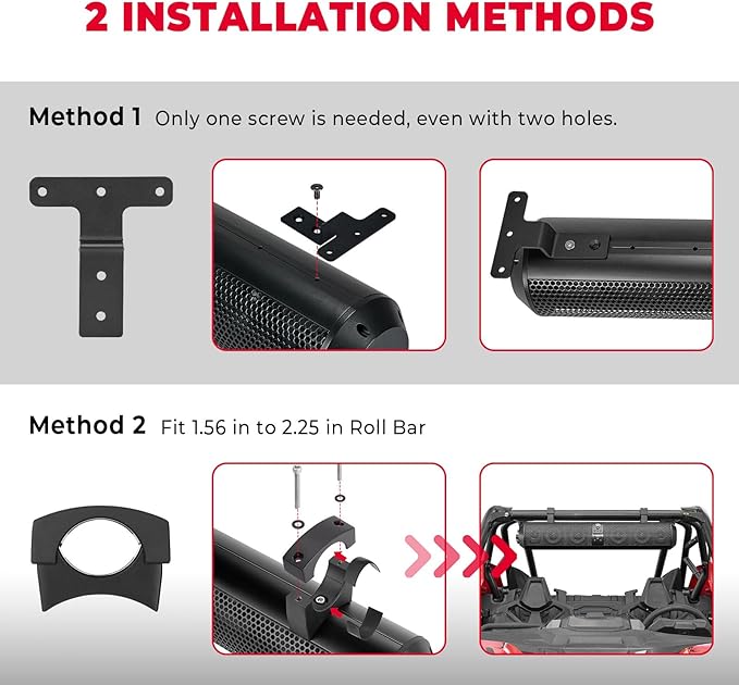 KEMIMOTO Barra de Sonido UTV 28 Pulgadas, Bluetooth, 160W, Impermeable miniatura 2