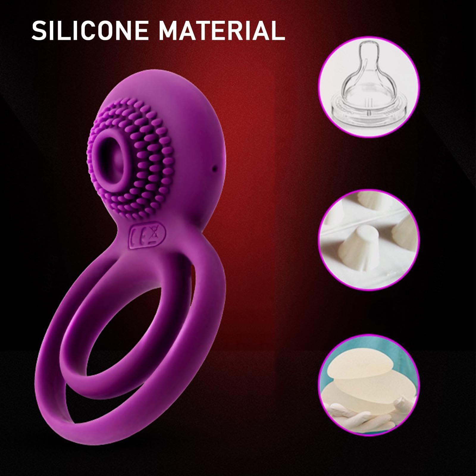 Anello Vibrante Per Lei e Lui Anello Fallico Vibrante Per Il Pene Cook Ring | Coppia Uomo Anelli Fallici Cock Penis Ricaricabile Vibranti Set Regolabile Regolabili Silicone in Uomini
