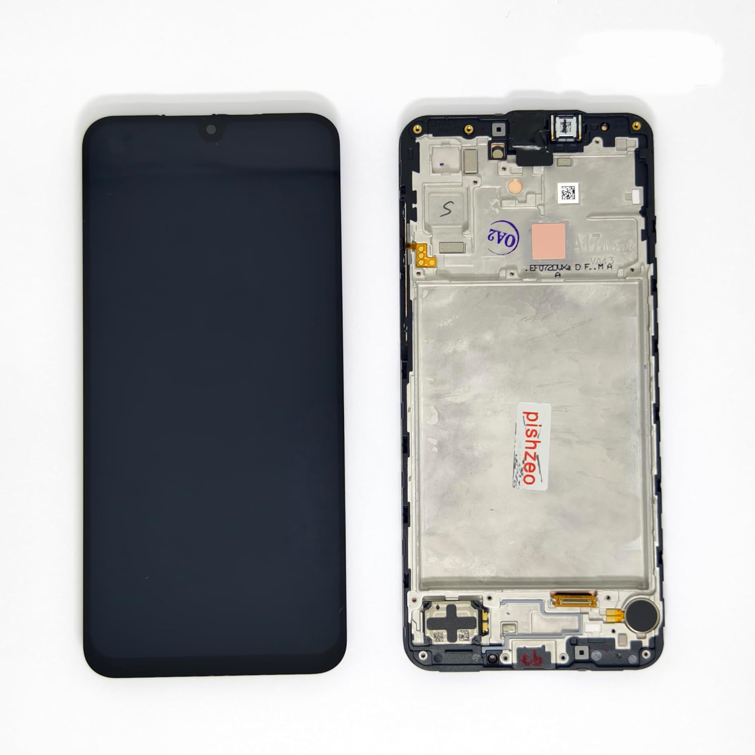 OEM 6.7 inch Super Amoled LCD Digitizer for Samsung Galaxy A17 5G Screen Replacement A176u1 s176vl A176B Touch Display, Full HD Digitizer Assembl with Full Accessories（SM-A17 5G with Frame