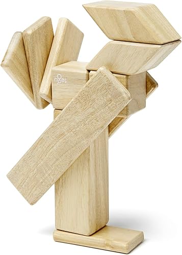 Miniatura 9 de Juego de bloques magnéticos de 14 piezas Tegu, sets de 14 piezas, Natural