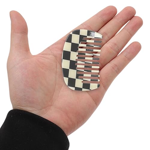 Miniatura 37 de VOCOSTE Mini peine para el cabello de dientes anchos, peine antiestático de tamaño de bolsillo para cabello grueso y rizado, cuidado del cabello