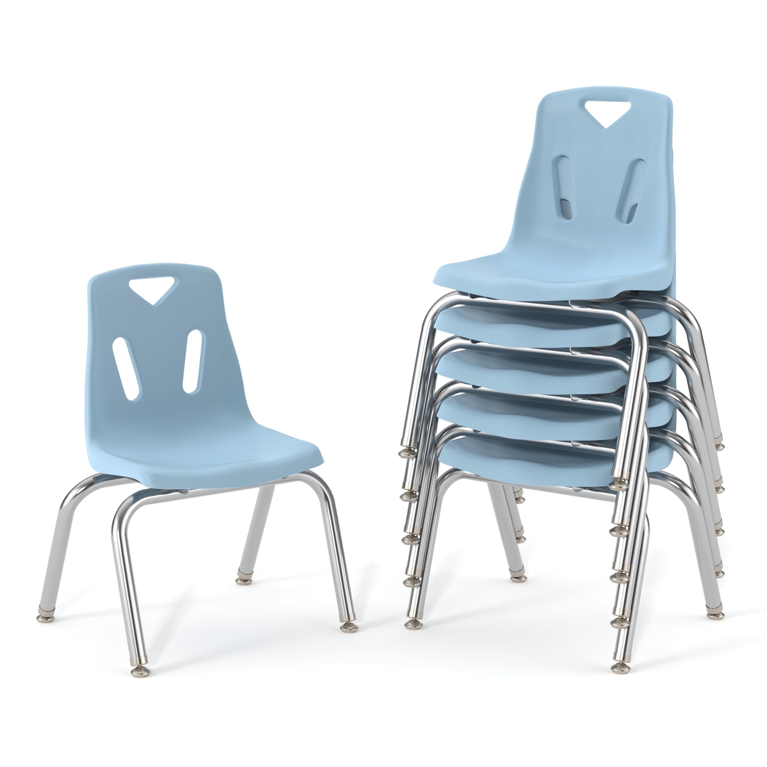 Berries Jonti-Craft 8142JC6131 Stacking Chairs with Chrome-Plated Legs, 12