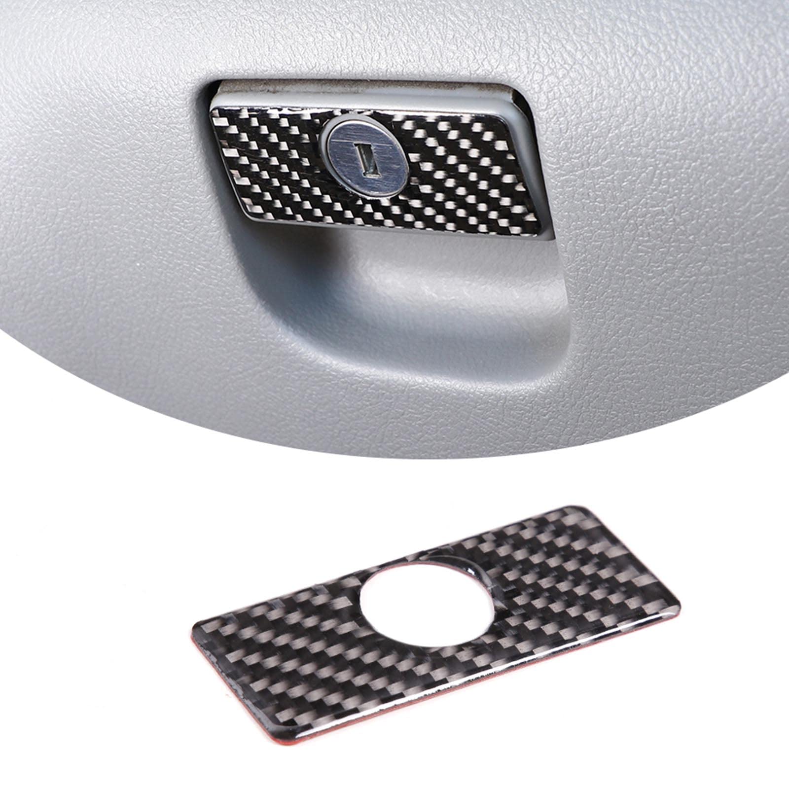 Soft Carbon Fiber Car Central Control Co-drive Glove box Switch Cover Trim,Sundries Box Handle Cover Trim Sticker For Toyota Tundra 2007 2008 2009 2010 2011 2012 2013 Car Accessories (carbon fiber)