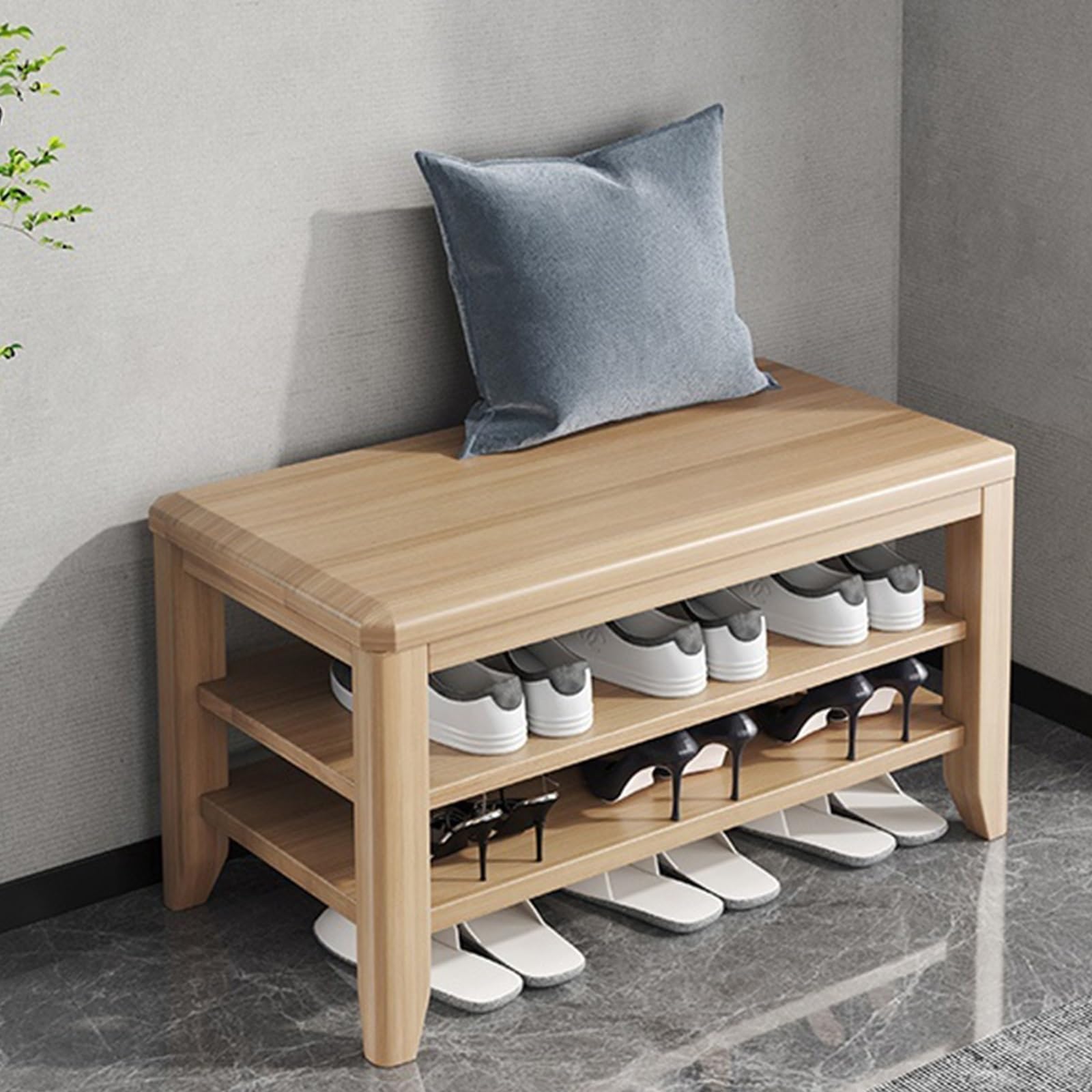Banc de rangement en bois pour couloir : créez une entrée accueillante et ordonnée