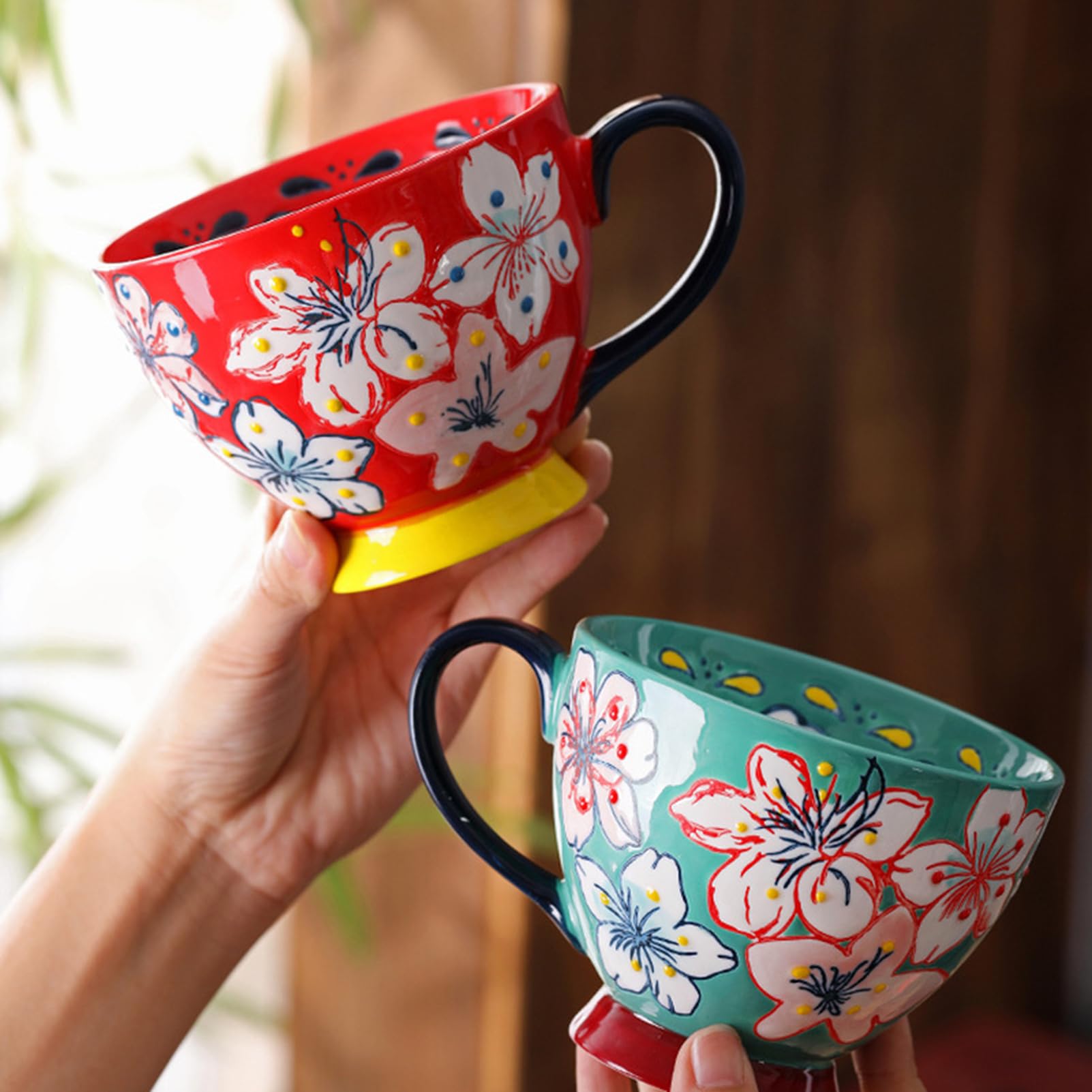Amazon.co.jp: [ロトンシハイ] マグカップ 陶器 450ml 大きめ 大容量