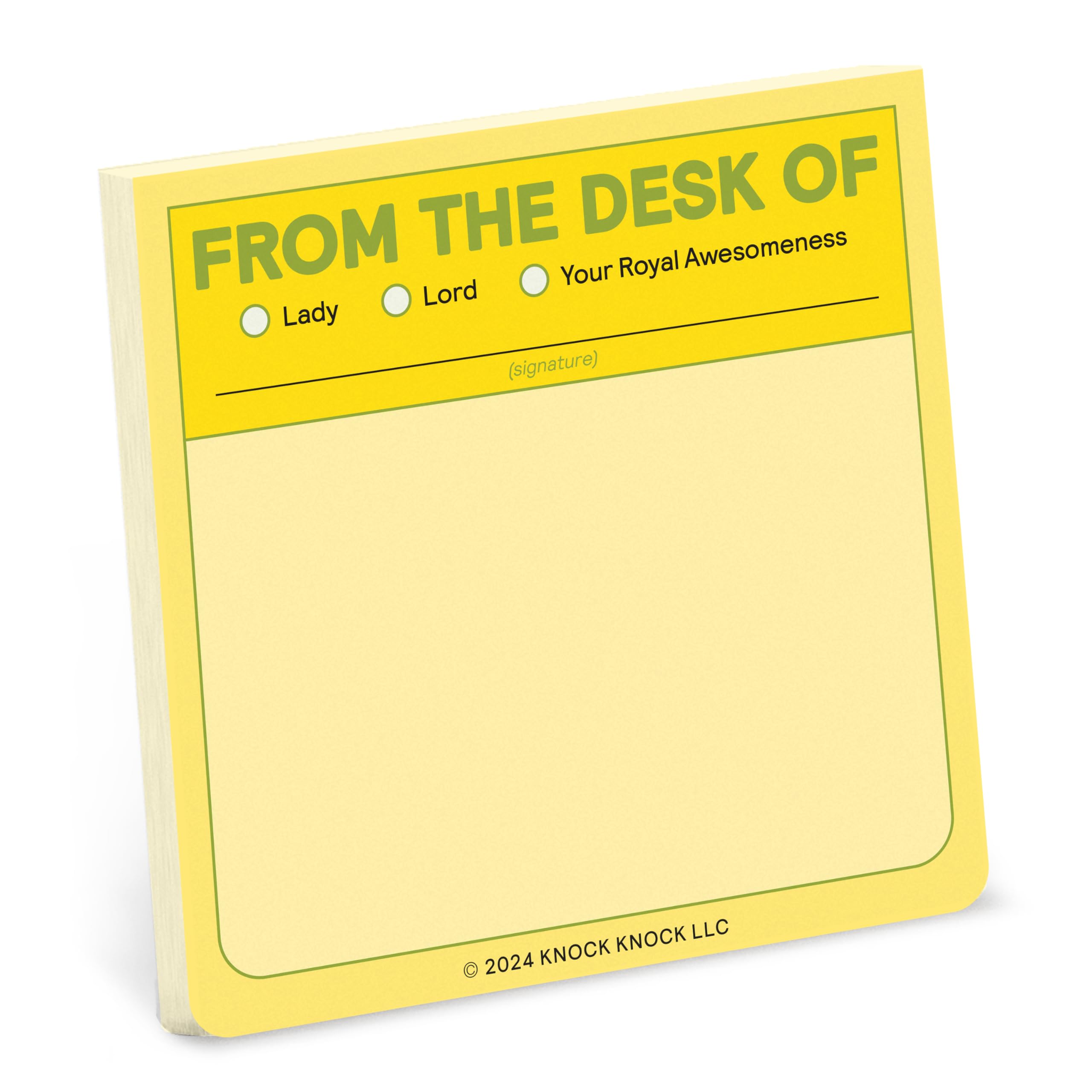 Knock From the Desk Of Sticky Note 76 x 76 mm