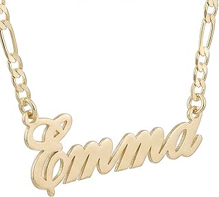 Beleco Custom Name Necklace 18k Gold/Rose Plated or Sterling Silver 925 ...