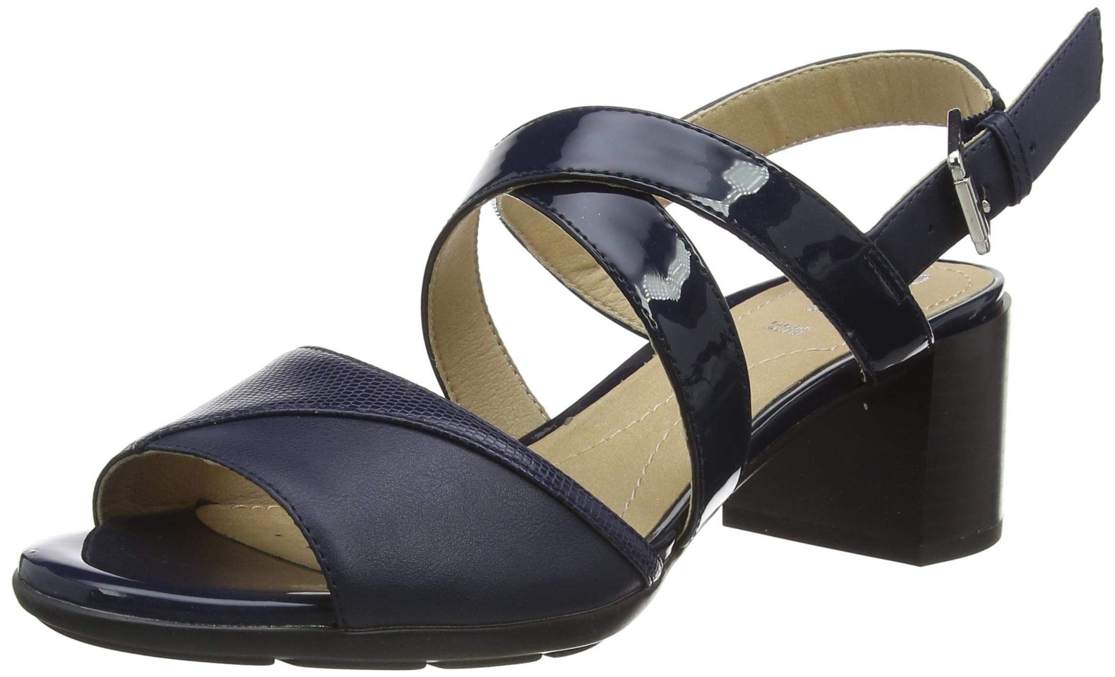 Nuevo Sandalias De Tacon Azul Marino | Compra Online a Precios Super Baratos