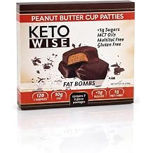 Keto Wise Fat Bombs Peanut Butter Patties, Pack of 7