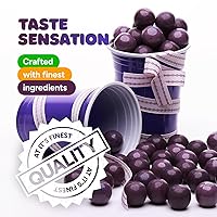 Vista 6 de Bolas de chicle para máquina de chicles – Bolas de chicle grandes de 1 pulgada – Chicle de burbujas morado con sabor a uva – Chicle para niños