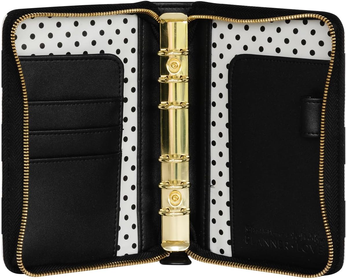 FranklinCovey - Miranda Simulated Leather Zipper Binder (Pocket, Striped)