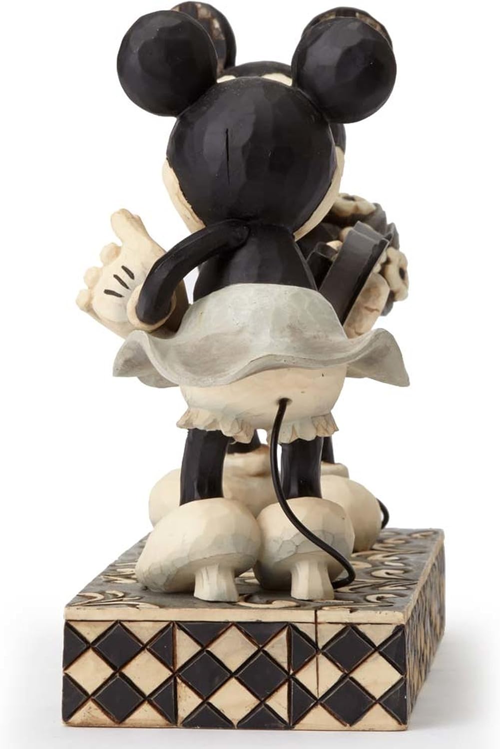 Disney Traditions by Jim Shore Black & White Mickey & Minnie Mouse Stone Resin Figurine, 6” : Home & Kitchen