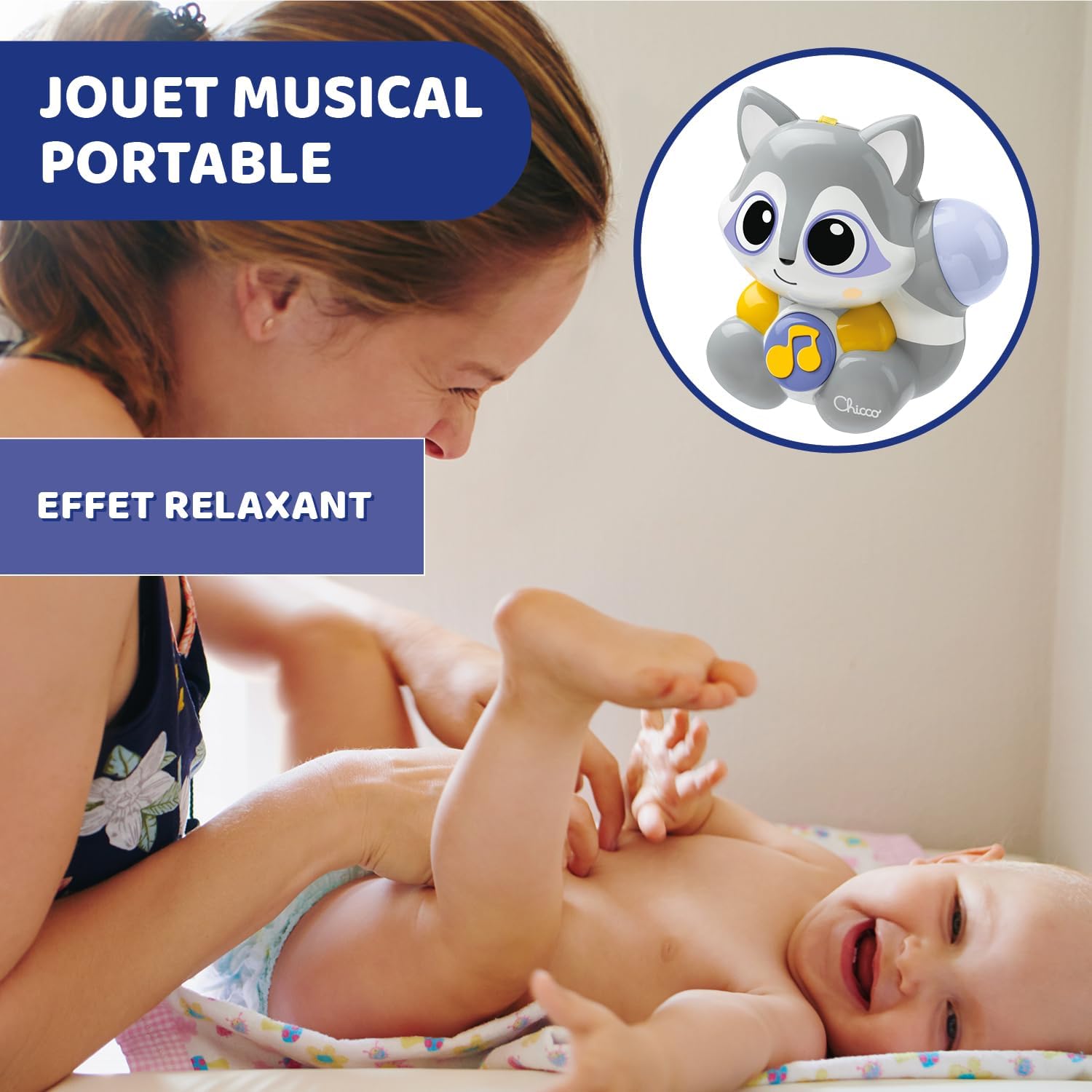 Chicco Clouy Night Light, Night Light and Toy for Stroller, with Relaxing Classical and New Age Music, Adjustable Volume, Night Light with Ring for Stroller - Baby Toy 0+ Months