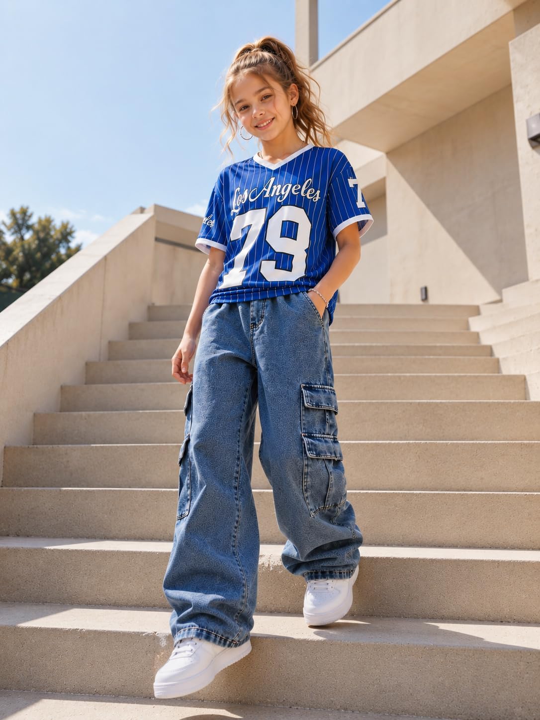 Tween Girls Clothes Outfits Neck Shirt