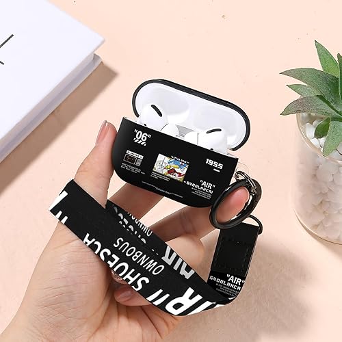 Vista 21 de Funda para Airpods Pro Air Sports Shoes, funda protectora de TPU suave resistente para Apple Airpod Pro con llavero para mujeres y hombres, azul